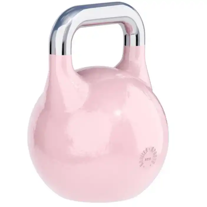 Gorilla Sports Soutěžní kettlebell, růžový, 8 kg Výprodej