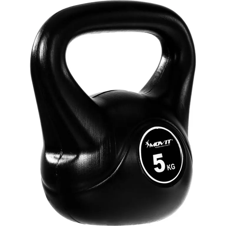 MOVIT Kettlebell činka, 5 kg, černá Super Cena