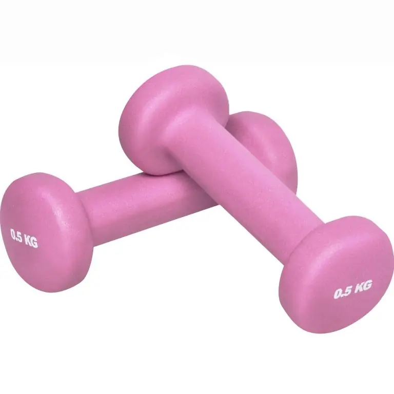 Gorilla Sports Jednoručky na aerobik, 2 x 0,5 kg, růžové Bezpečná Platba
