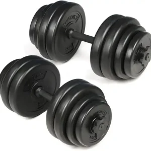 Nejlepší Cena PHYSIONICS sada jednoručních činek, plast, 30 kg, 25 mm