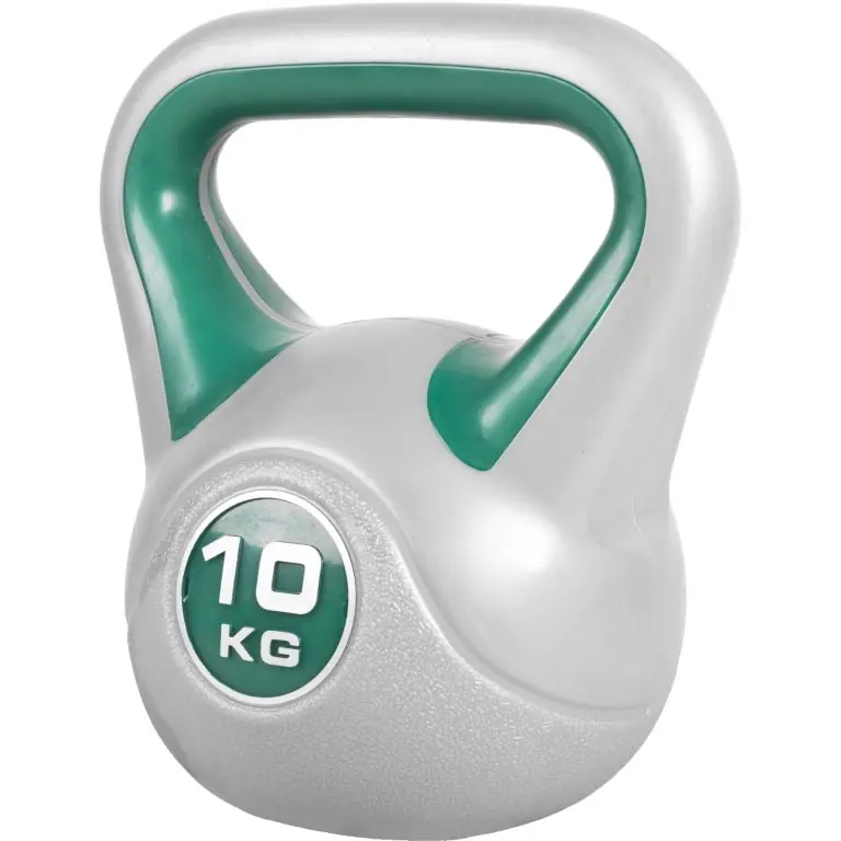 Výprodej Gorilla Sports Kettlebell činka, vinylová, zelená, 10 kg