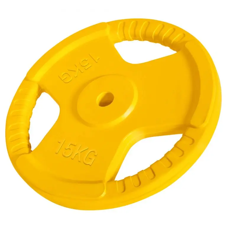 Autentický Gorilla Sports Litinový činkový kotouč, pogumovaný, 15 kg