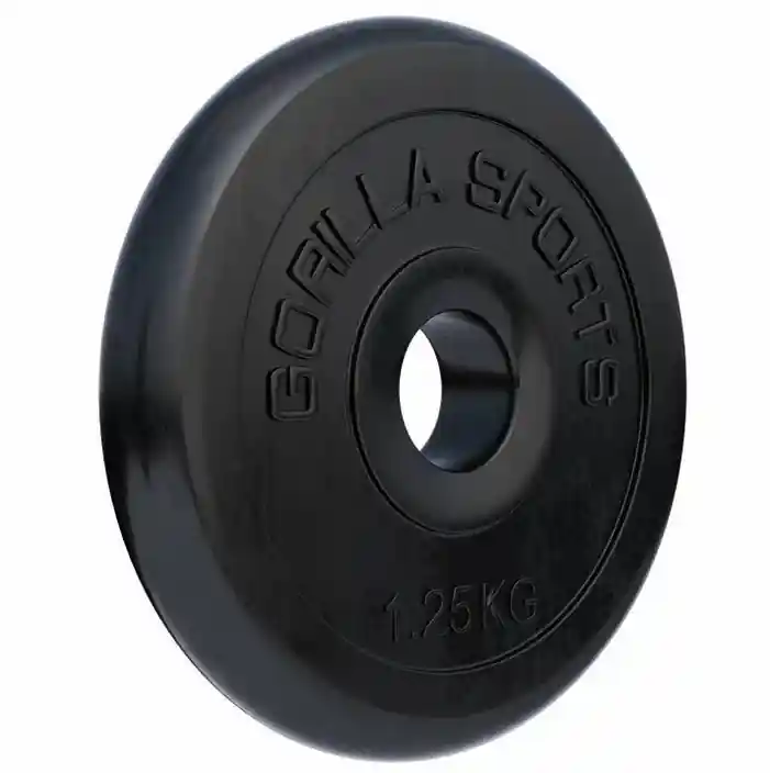 Bezpečná Platba Gorilla Sports Činkový kotouč 1,25 kg, litinový, pogumovaný