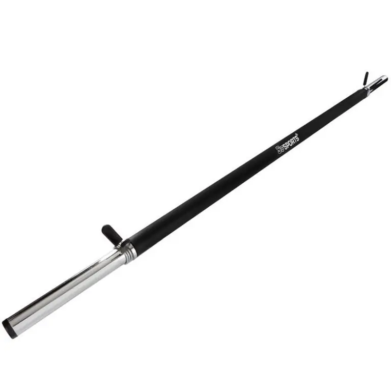 Posilovací tyč s pěnovým madlem, 120 cm, pružinové uzávěry Aktuální