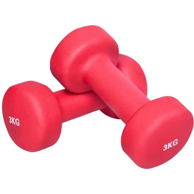 Gorilla Sports Jednoručky na aerobik, 2 x 3 kg, červené Pouze Dnes