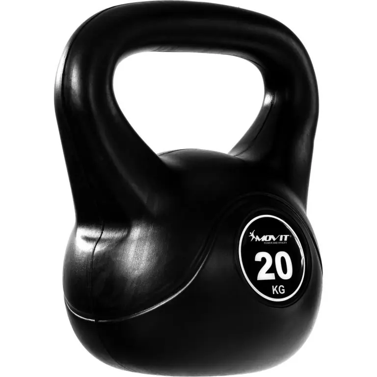 MOVIT Kettlebell činka, 20 kg, černá Novinka