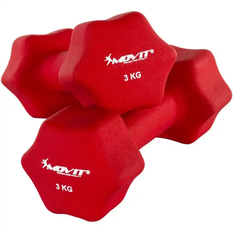 Set 2 činek s neoprenovým potahem 3 kg MOVIT Levný