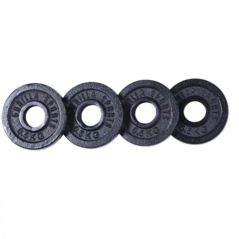 Dokud Zásoby Vydrží Gorilla Sports Sada litinových kotoučů , 4 x 0,5 kg