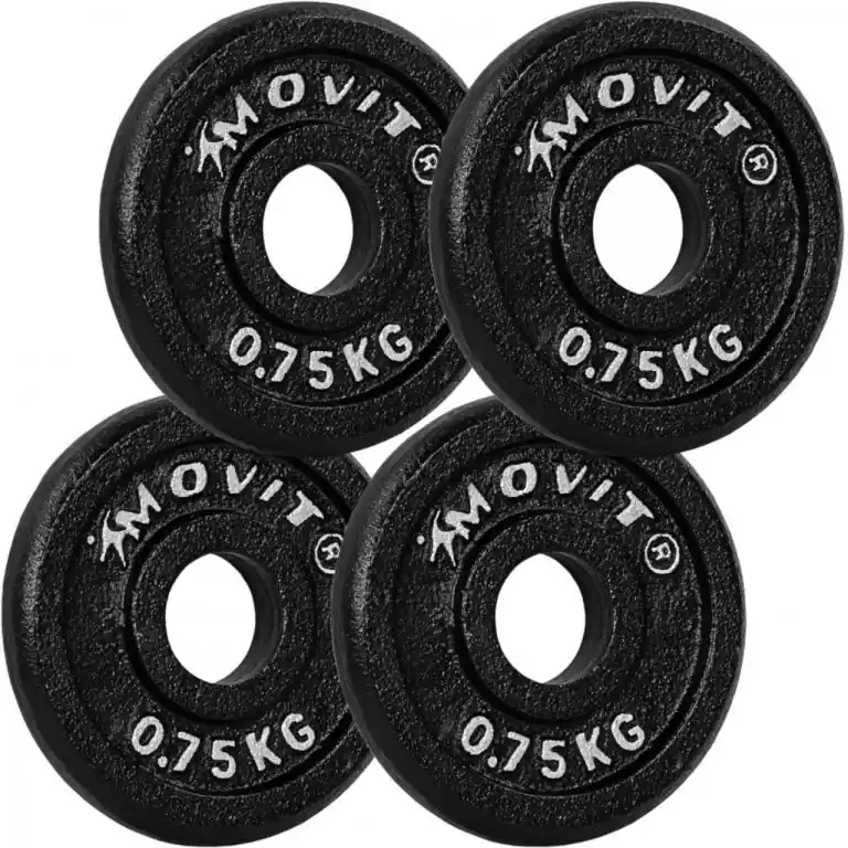 MOVIT sada 4 kusů závaží - 0,75 kg litina Zlevněný
