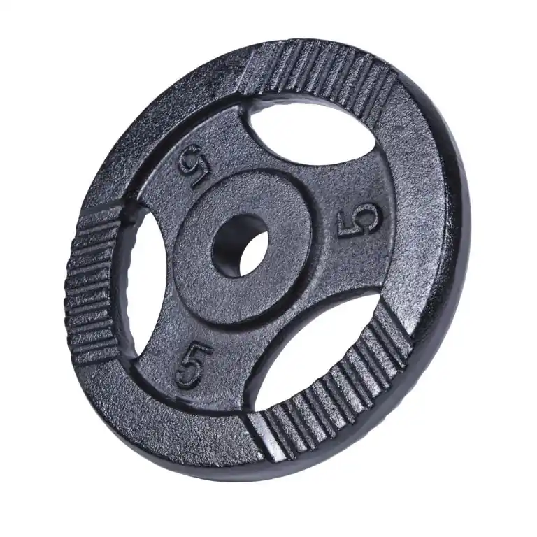Gorilla Sports Litinový činkový kotouč, černý, 5 kg Aktuální