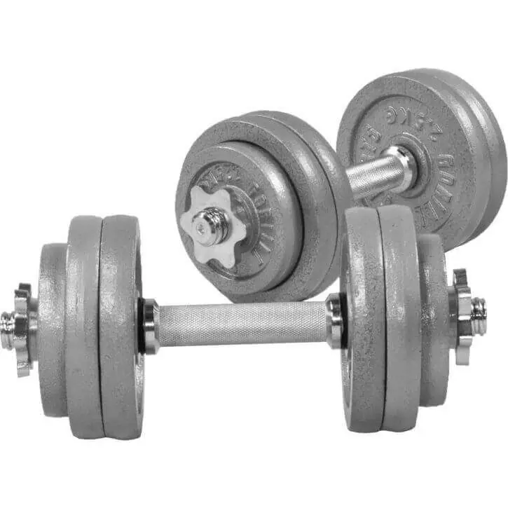 Gorilla Sports Sada litinových činek 30 kg, hvězdicové zámky Hit Sezóny