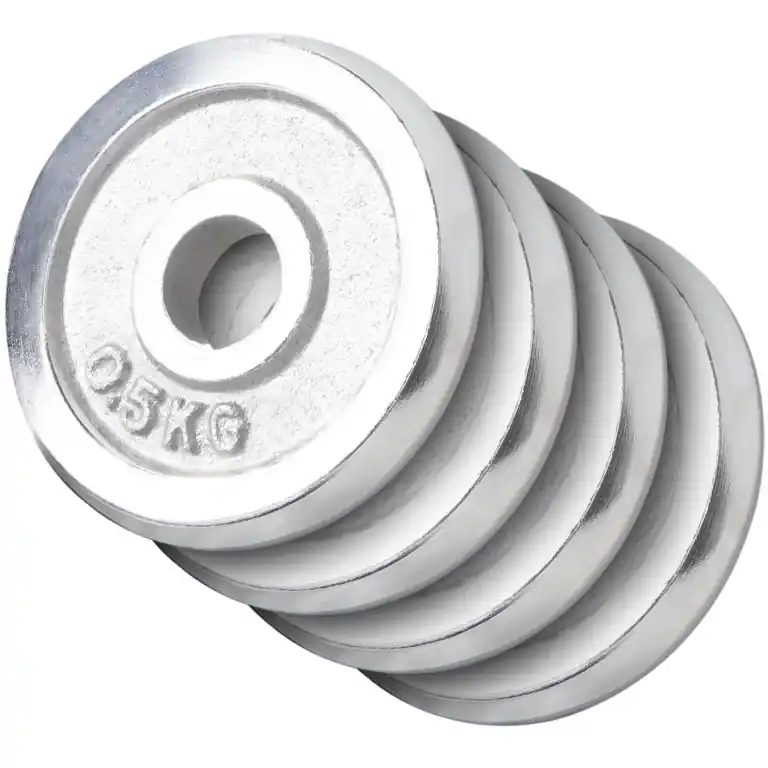 Gorilla Sports Sada zátěžových kotoučů, chrom, 4 x 0,5 kg Kup Teď