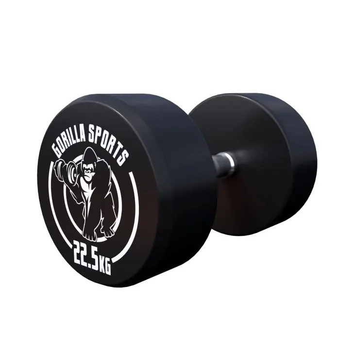 Levný Gorilla Sports Jednoruční činka černo/bílá, 22,5 kg