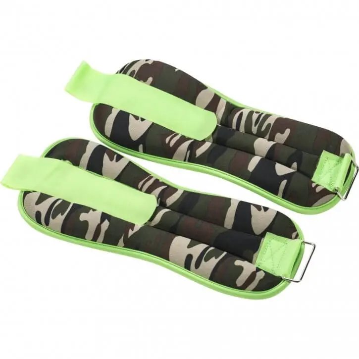 Originální Gorilla Sports Zátěžové manžety, maskáčové, 2 x 1 kg