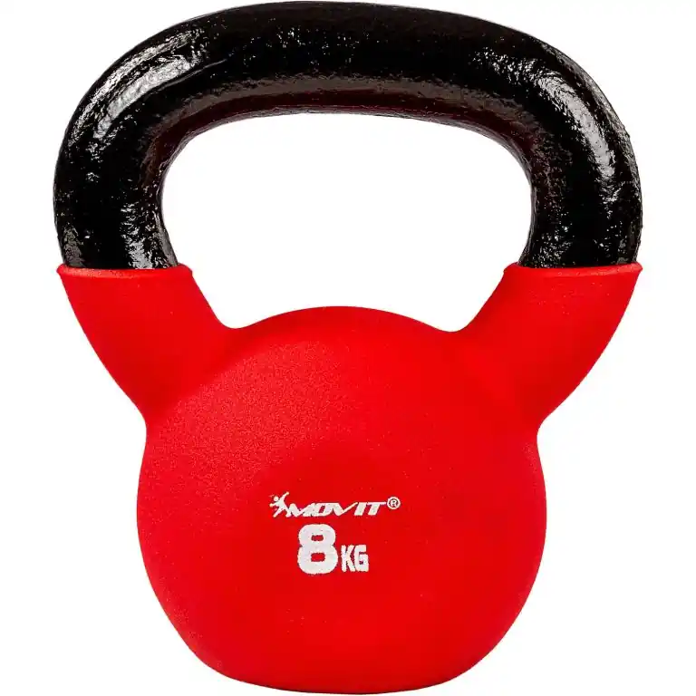 MOVIT Kettlebell činka, červená, 8 kg Nízká Cena