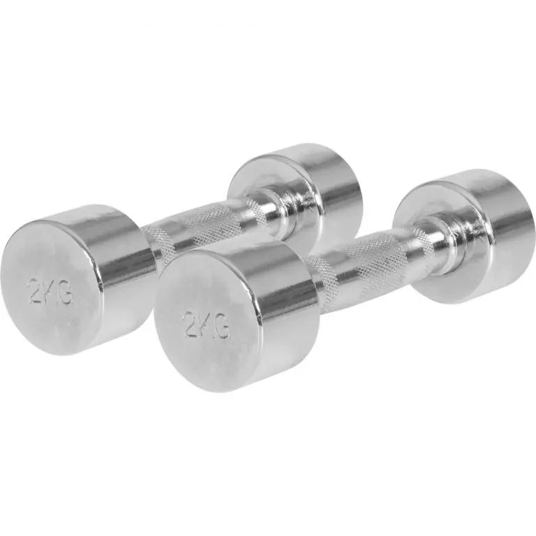 Gorilla Sports Pochromované jednoruční činky, 2 x 2 kg Top Prodej