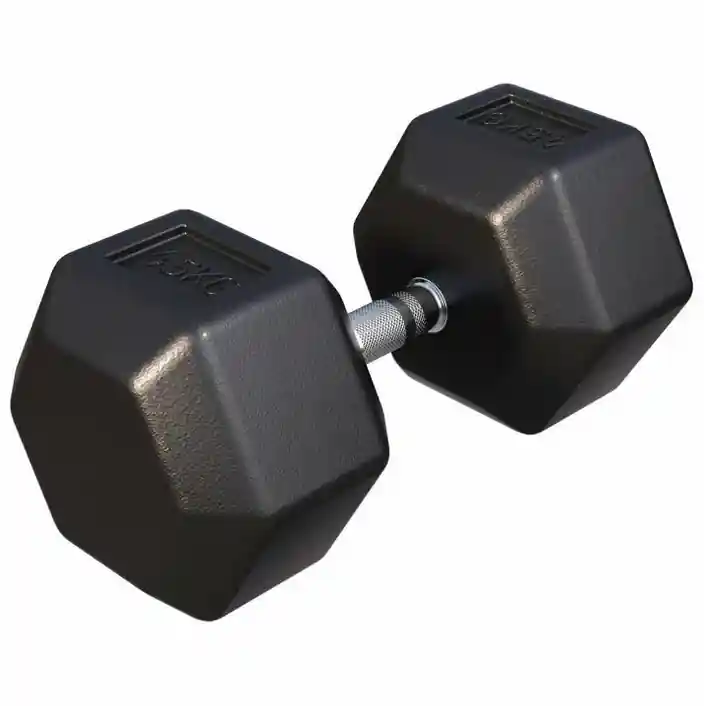 Gorilla Sports Šestihranná pogumovaná činka, 45 kg Nejlepší Volba