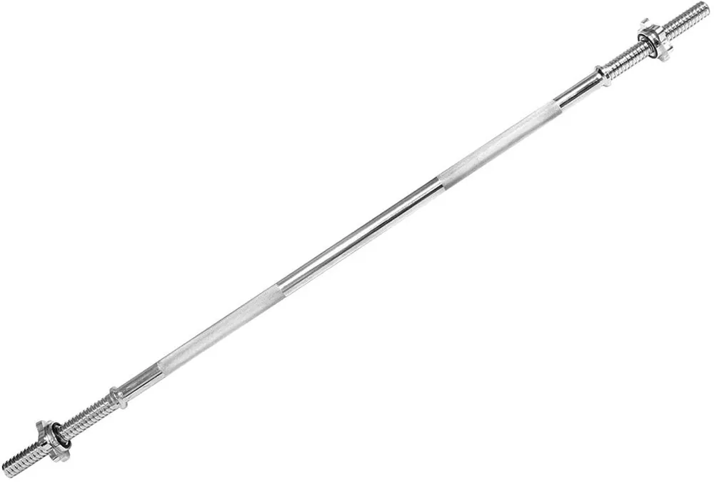 Aktuální Physionics Činková chromovaná tyč 120 cm, hvězdicové zámky