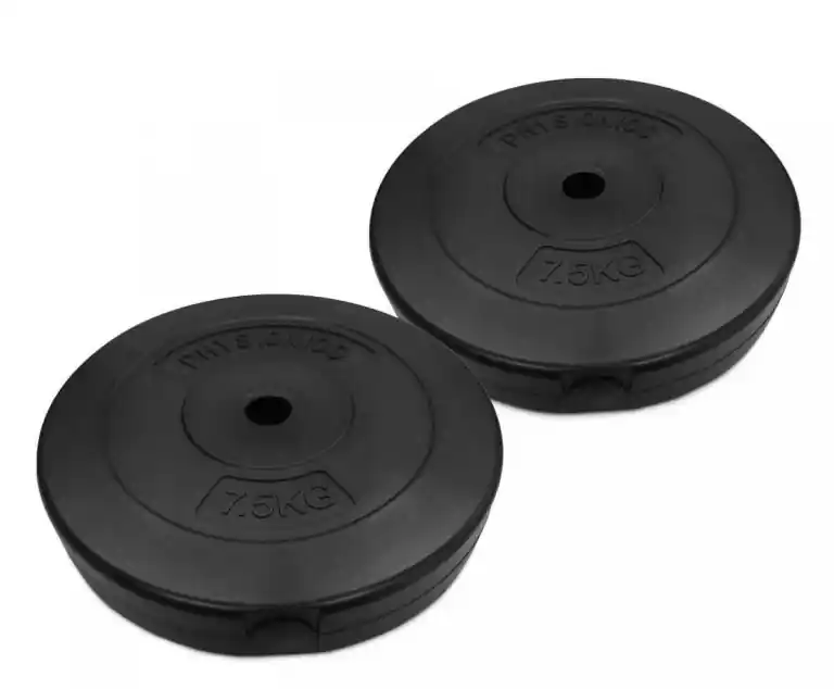 Výprodej Physionics Sada kotoučů na činky s průměrem 27mm, 2 x 7,5 kg
