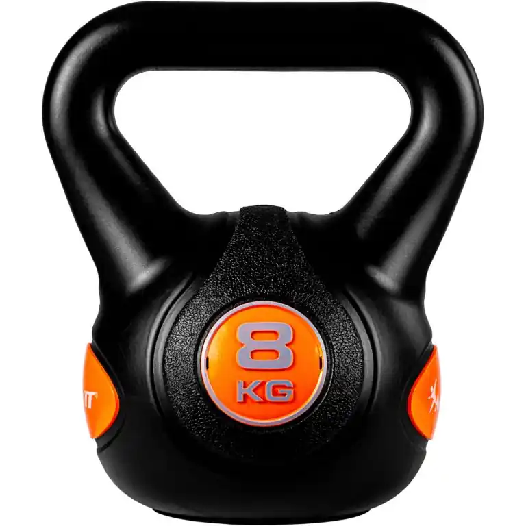 Zlevněný MOVIT Kettlebell činka - 8 kg, černá/oranžová