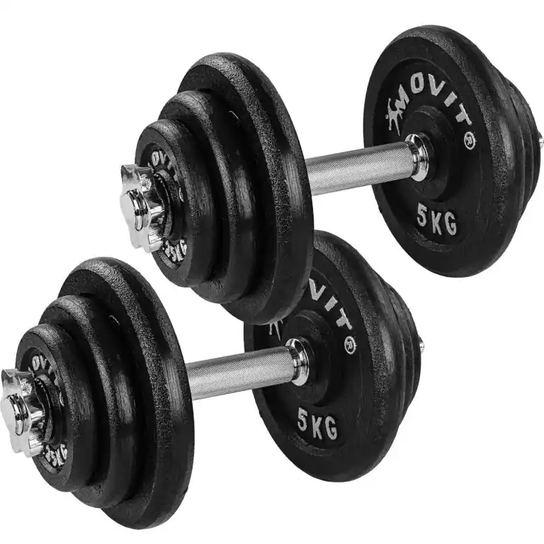 Vrácení Zdarma MOVIT sada litinových činek, 2 x 20 kg
