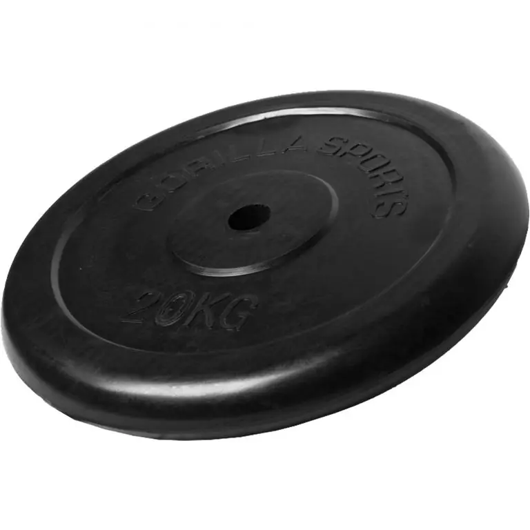 Gorilla Sports Činkový kotouč 20 kg, litinový s pogumováním Cenově Výhodný