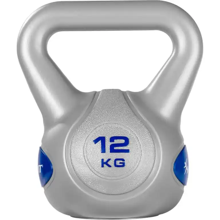 MOVIT Kettlebell činka 12 kg, tm. modrá Speciální Cena