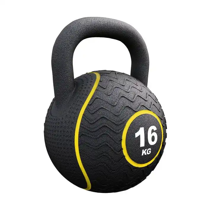 Gorilla Sports kettlebell činka, gumový povrch, 16 kg Víkendová Akce