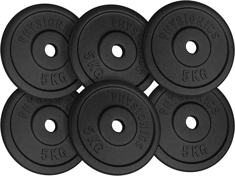 Must-Have PHYSIONICS Sada činkových kotoučů 6 x 5 kg, litina, 31 mm