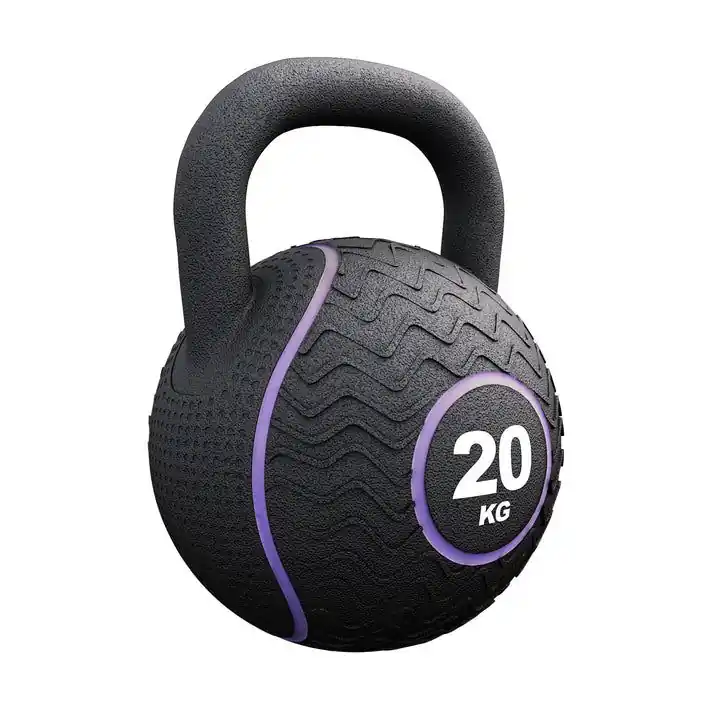 Gorilla Sports kettlebell činka, gumový povrch, 20 kg Levný
