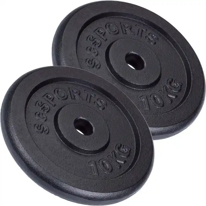 Oblíbený Sada litinových kotoučů 20 kg, 2x10 kg, 30/31 mm, černé