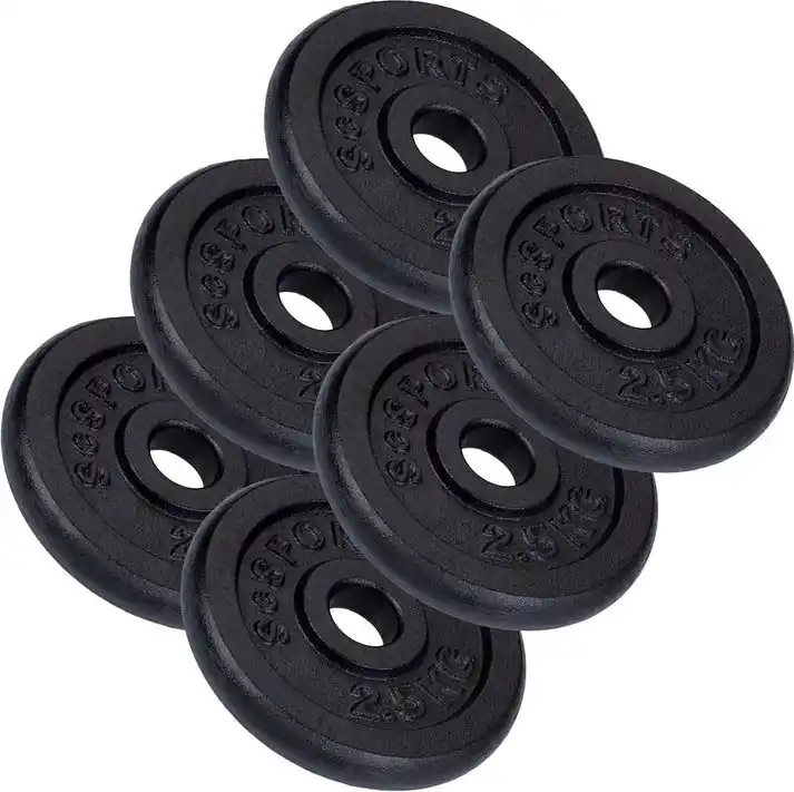 ScSPORTS Litinové závaží 15 kg, sada 6x2,5 kg, 30/31 mm Super Cena