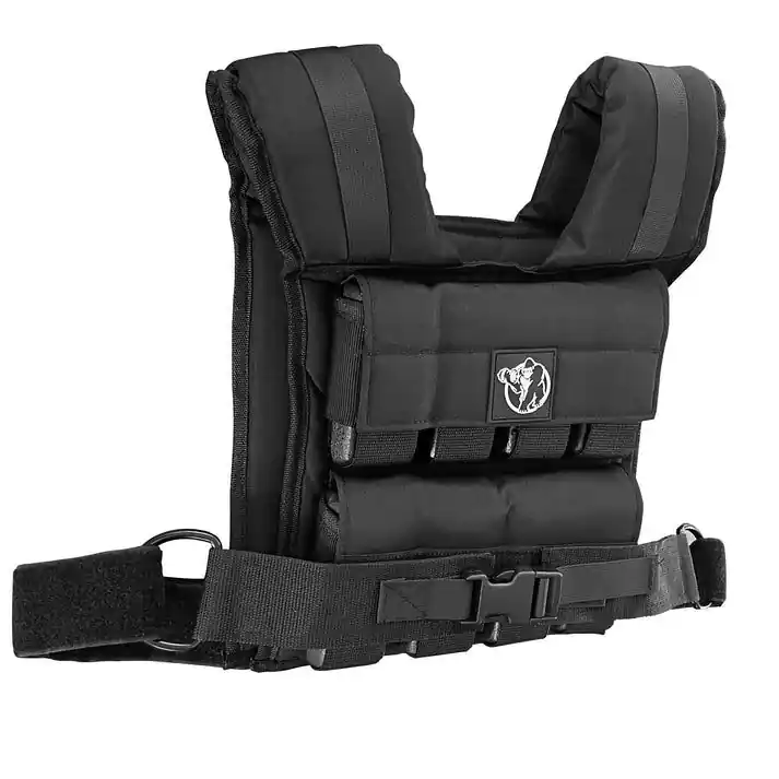Speciální Cena Gorilla Sports Zátěžová vesta 20 kg, nastavitelná, černá