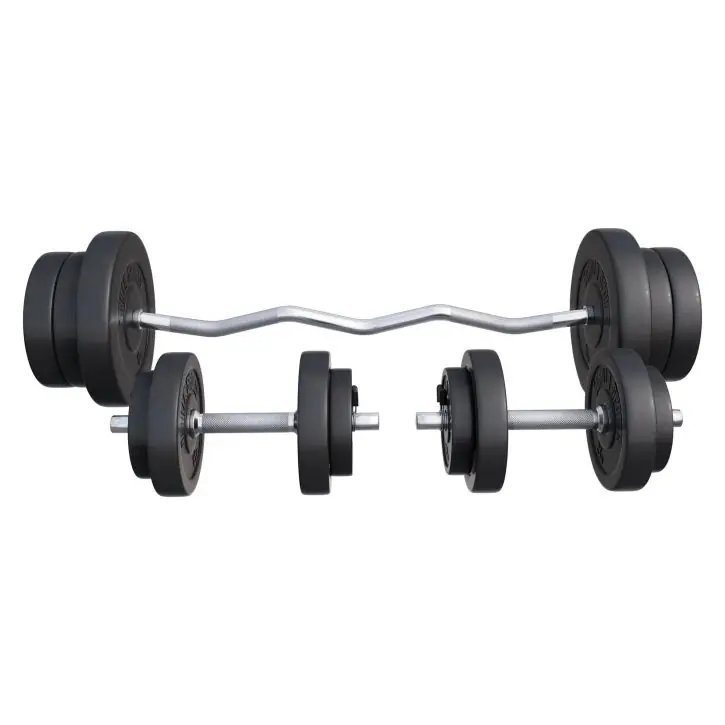 GORILLA SPORTS Nakládací činkový set, 70 kg Oblíbený