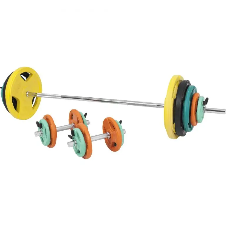 Časově Omezené Činkový set 100 kg s gripper kotouči a pružinovým uzávěrem