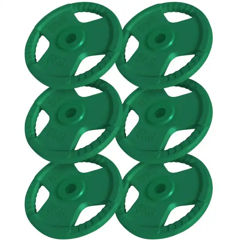 Gorilla Sports Sada litinových kotoučů, 6 x 5 kg Akce