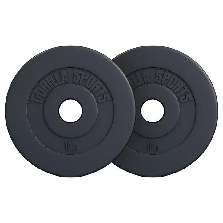 Jen Po Omezenou Doba Gorilla Sports Sada zátěžových kotoučů, 2 x 10 kg