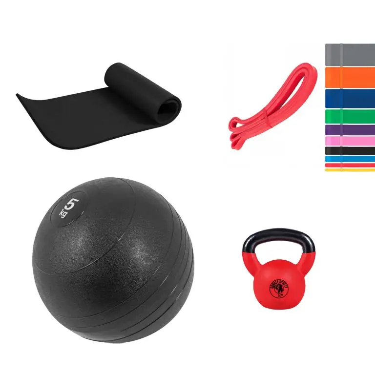 Gorilla Sports Sada pro fitness cvičení, černá/červená Novinka