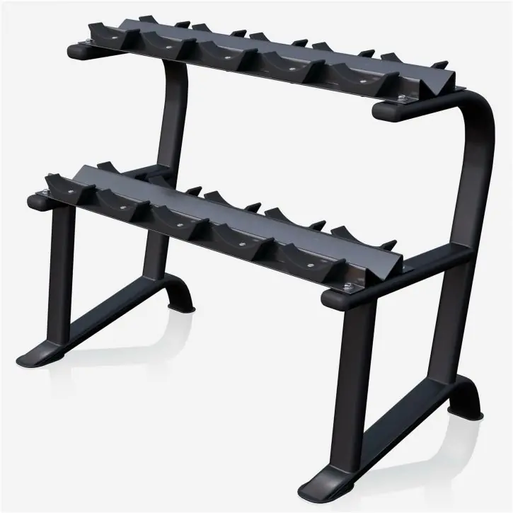 Značkový Gorilla Sports Stojan na jednoruční činky, 121 x 65 x 100 cm