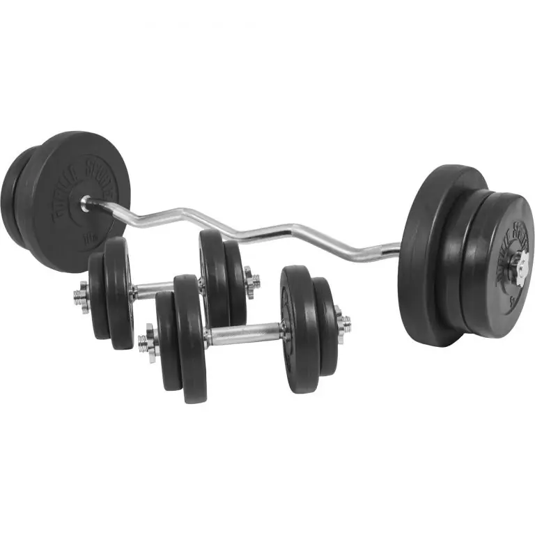 Ihned K Objednání Gorilla Sports Nakládací činkový set, plastové závaží, 70 kg