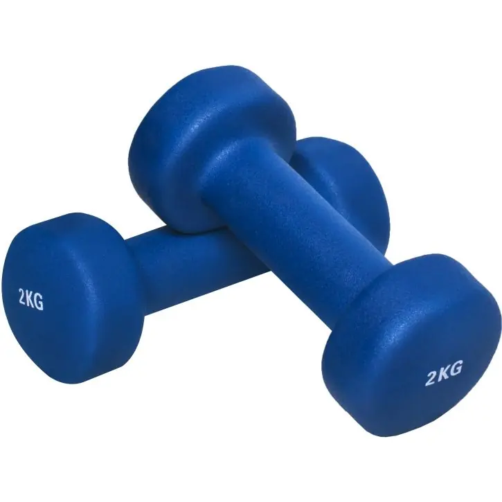 Gorilla Sports Jednoručky na aerobik, 2 x 2 kg, modré Jen Po Omezenou Doba