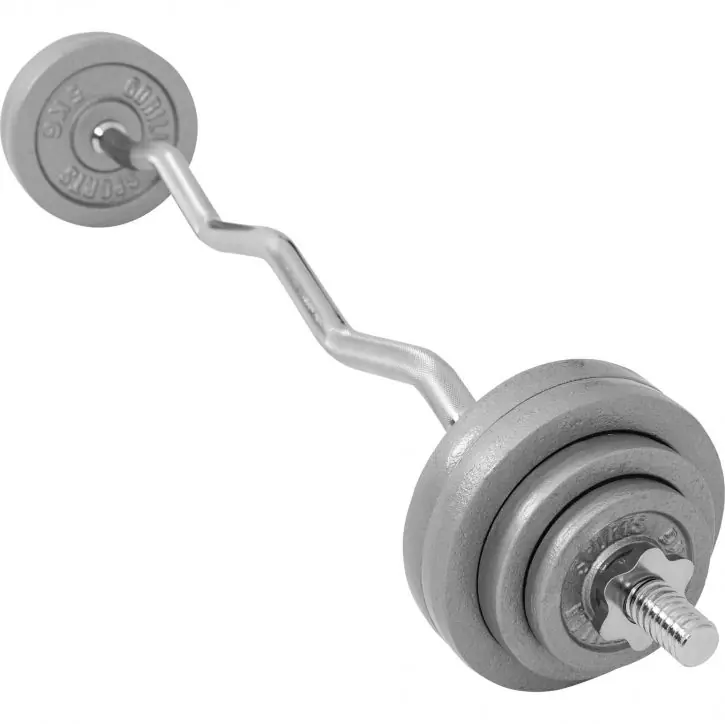 Gorilla Sports Nakládací činkový set, litinové závaží, 35 kg Nízká Cena