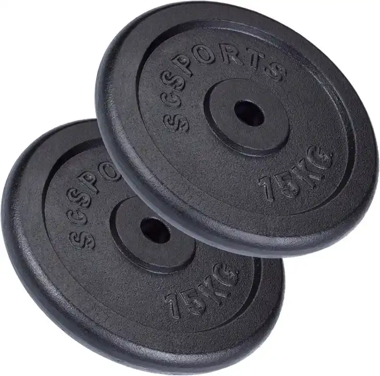 Nejlepší Cena ScSPORTS Sada litinových kotoučů 30 kg, 2x15 kg