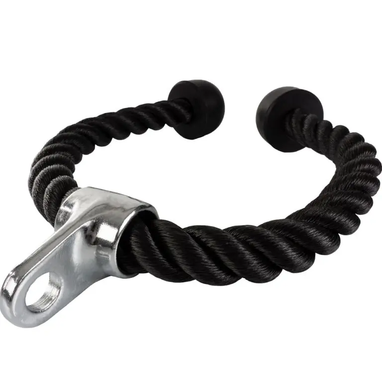 Novinka Tricepsové lano 68 cm, gumové koncovky, černé