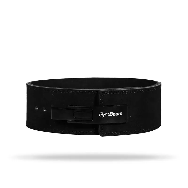 Fitness opasek LEVER Black - GymBeam Novinka