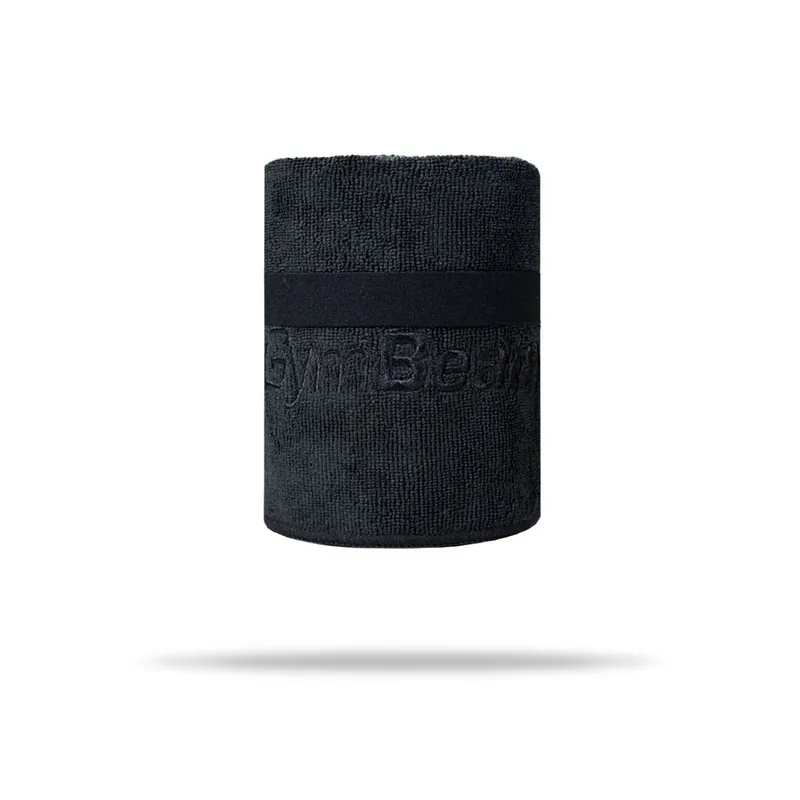 Sportovní ručník z mikrovlákna Medium Black - GymBeam Nízká Cena
