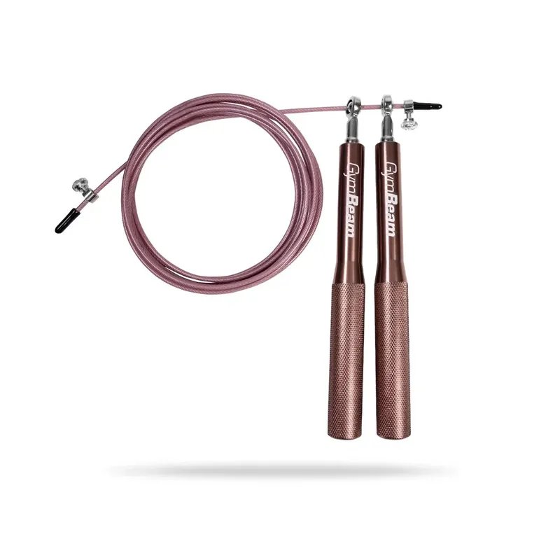 Švihadlo Metal Jumping Rope Rose Gold - GymBeam Akce