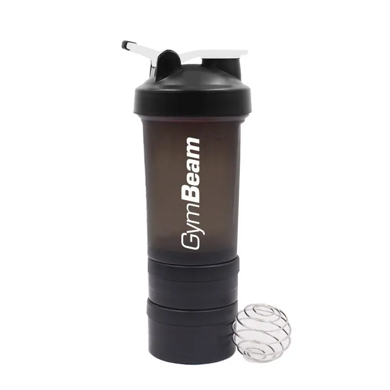Vícedílný šejkr Blend Bottle Black White - GymBeam Výprodej