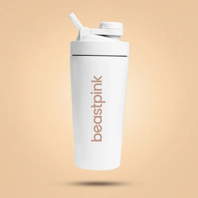 Nízká Cena Šejkr Steel 650 ml White - BeastPink