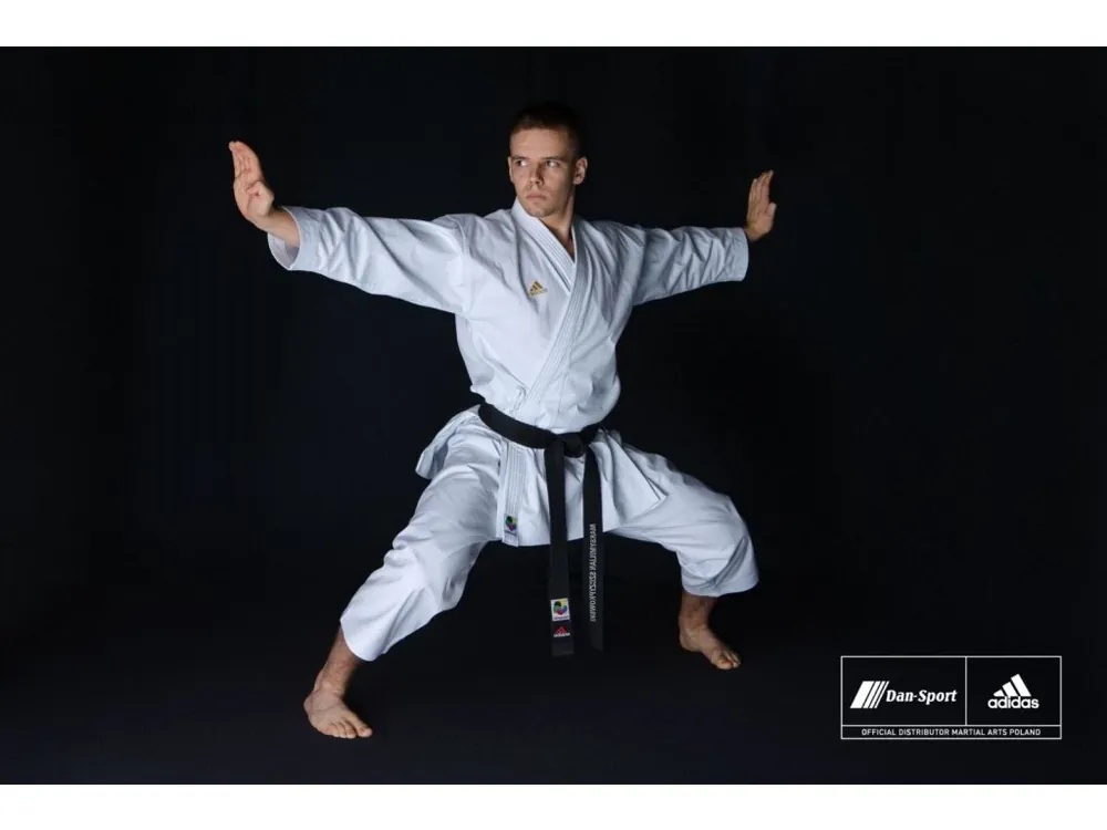 Značkový KIMONO KARATE ADIDAS YAWARA GOLD- kata WKF approved